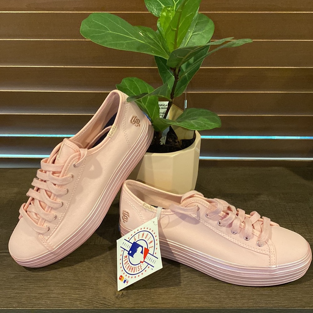 NWT Keds Triple Kick MLB San Francisco Giants Pink Platform Shoes - US size 6M